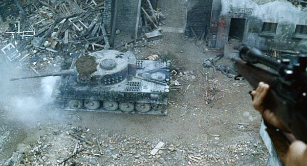 modern battle with tanks